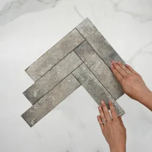Stone Macy Brick Tile Matt 60 x 250 x 6mm Porcelain by The Blue Space, a Porcelain Tiles for sale on Style Sourcebook