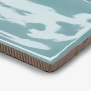 Teal Luca Hand Made Gloss Subway Tile 75 x 150 x 8mm by The Blue Space, a Ceramic Tiles for sale on Style Sourcebook