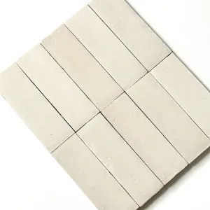 White Evelyn Handmade Bejmat 50 x 150 x 12mm by The Blue Space, a Ceramic Tiles for sale on Style Sourcebook
