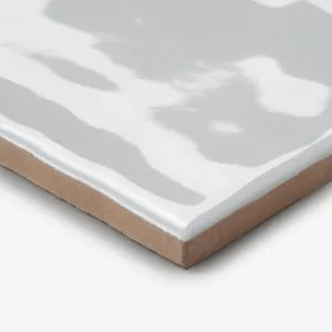 White Luca Hand Made Gloss Subway Tile 75 x 150 x 8mm by The Blue Space, a Ceramic Tiles for sale on Style Sourcebook