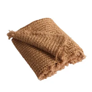 Element Throw in Ochre | 200x140 | Eadie Lifestyle by null, a Throws for sale on Style Sourcebook