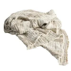Blossom Reversible Throw in Chocolate/Ivory | 200x150 | Eadie Lifestyle by null, a Throws for sale on Style Sourcebook