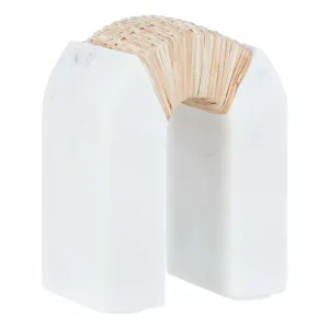 Archy Bookend 11.5x14cm in White/Natural by OZ Design, a Desk Decor for sale on Style Sourcebook