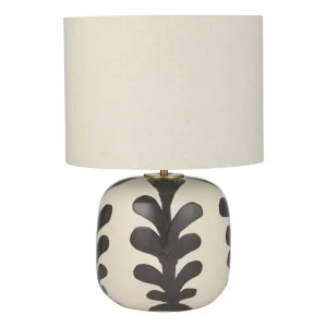 Aleah Table Lamp38x59cm in Black/Natural by OZ Design, a Table & Bedside Lamps for sale on Style Sourcebook