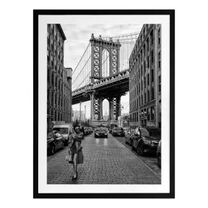 Manhattan Bridge Framed Print in 55 x 70cm by OZ Design, a Prints for sale on Style Sourcebook