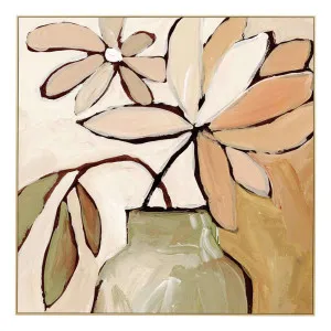 Vase Arrangement Box Framed Canvas in 102 x 102cm by OZ Design, a Painted Canvases for sale on Style Sourcebook