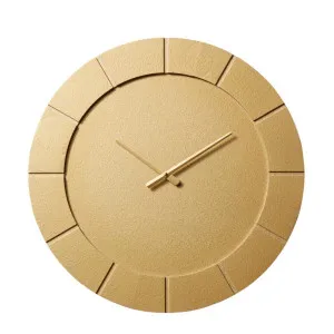 Dakari Wall Clock Gold - 60cm x 5cm by null, a Clocks for sale on Style Sourcebook