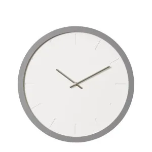 Brayden Wall Clock Grey - 40cm x 3cm by null, a Clocks for sale on Style Sourcebook