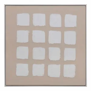 Linear Shapes 1 Box Framed Canvas in 83 x 83cm by OZ Design, a Painted Canvases for sale on Style Sourcebook