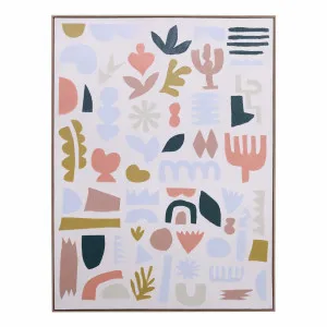 Whimsical Symbols Box Framed Canvas in 123 x 163cm by OZ Design, a Painted Canvases for sale on Style Sourcebook