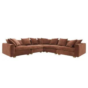 Tully Muse Rust Modular Sofa - 5 Piece by null, a Sofas for sale on Style Sourcebook