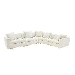 Tully Muse Flax Modular Sofa - 5 Piece by null, a Sofas for sale on Style Sourcebook