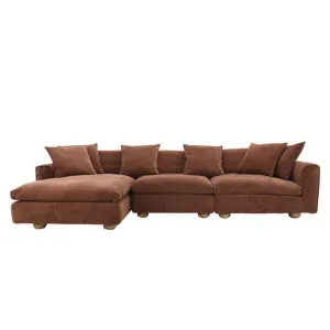 Tully Muse Rust Chaise Sofa - 3 Seater by null, a Sofas for sale on Style Sourcebook