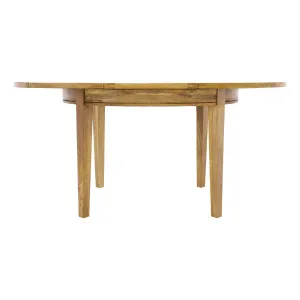 Mango Creek Round Ext Dining Table 100-140cm in Clear by OZ Design, a Dining Tables for sale on Style Sourcebook