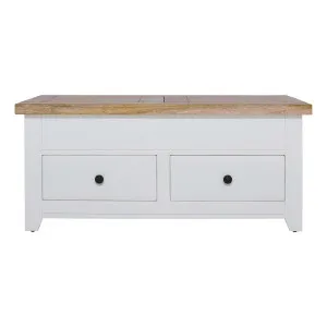Mango Creek Storage Coffee Table in Clear / White by OZ Design, a Coffee Table for sale on Style Sourcebook