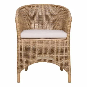 Skylar Dining Chair in Rattan Honey Brown by OZ Design, a Dining Chairs for sale on Style Sourcebook