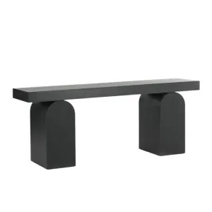 Junon 1.9m New Elm Console Table - Full Black by Interior Secrets - AfterPay Available by Interior Secrets, a Console Table for sale on Style Sourcebook
