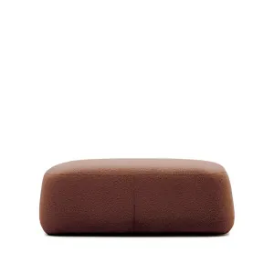 Martina terracota bouclé footrest 123 x 85 cm by null, a Ottomans for sale on Style Sourcebook