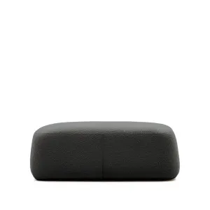 Martina black bouclé footrest 123 x 85 cm by null, a Ottomans for sale on Style Sourcebook