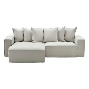 Ella 1.5 Seater Sofa + Chaise LHF in Lis Beige by OZ Design, a Sofas for sale on Style Sourcebook