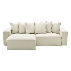 Ella 1.5 Seater Sofa + Chaise LHF in Lis Nature by OZ Design, a Sofas for sale on Style Sourcebook