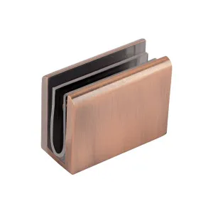 Pius Glass Panel Clip 10mm - Brushed Copper by ABI Interiors Pty Ltd, a Showers for sale on Style Sourcebook
