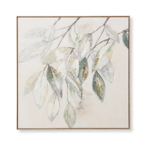 Leafy Hand Painted Wall Art - 100 x 5 x 100cm by null, a Other Art for sale on Style Sourcebook
