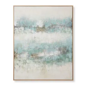 Desert Sage Hand Painted Wall - 120 x 5 x 150cm by null, a Other Art for sale on Style Sourcebook