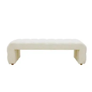 Maeve Bench Boucle Ivory by null, a Ottomans for sale on Style Sourcebook