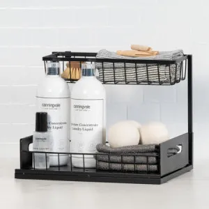 Canningvale Slide Out Storage Organiser - Black by Robinsons, a Sheets for sale on Style Sourcebook