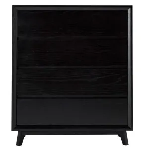 Morgan Oak Tallboy Black - 4 Drawer by null, a Dressers & Chests of Drawers for sale on Style Sourcebook