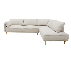 Hudson Terminal Right Facing Sofa Plaza Pearl Brown - 3 Seater by null, a Sofas for sale on Style Sourcebook