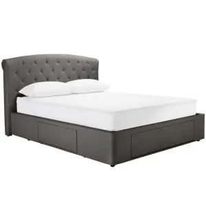 Ritz Drawer Storage Bed Solana Granite by null, a Beds & Bed Frames for sale on Style Sourcebook