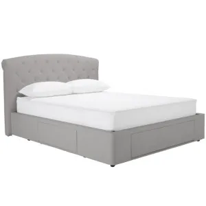 Ritz Drawer Storage Bed Solana Silver by null, a Beds & Bed Frames for sale on Style Sourcebook