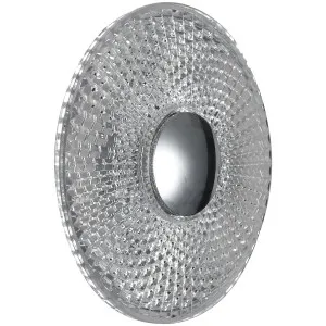Calibo Bilby Crystalline 180mm Round LED Wall Light Chrome by Calibo, a Outdoor Lighting for sale on Style Sourcebook