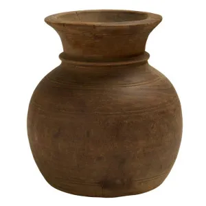 Bharat Wooden Pot - 26cm x 26cm x 23cm by null, a Plant Holders for sale on Style Sourcebook
