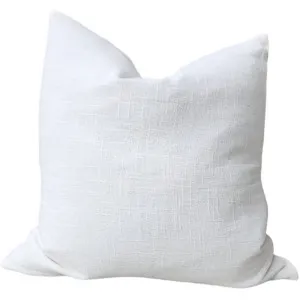 Olga Linen Cotton Cushion 55cm Square - White by null, a Cushions, Decorative Pillows for sale on Style Sourcebook