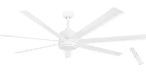 Eglo Tourbillion 80" DC Indoor/Outdoor Ceiling Fan With Remote Control Matt White by Eglo, a Ceiling Fans for sale on Style Sourcebook