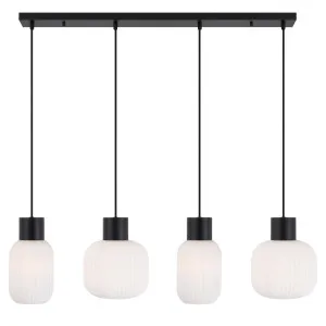 Telbix Nori Traditional Glass Pendant 4 Light by Telbix, a Pendant Lighting for sale on Style Sourcebook