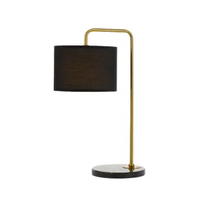 Telbix Ingrid 1 Light Table Lamp (E27) Gold & Black by Telbix, a Table & Bedside Lamps for sale on Style Sourcebook