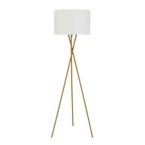 Telbix Denise Floor Lamp Antique Gold Ivory by Telbix, a Floor Lamps for sale on Style Sourcebook