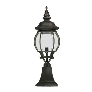 Flinders Antique Bronze Pillar Mount Light Medium by Lighting Inspirations, a Outdoor Lighting for sale on Style Sourcebook