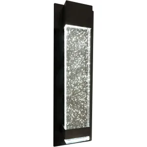 Calibo Coot Bubble Glass 400mm LED Exterior Wall Light Black by Calibo, a Outdoor Lighting for sale on Style Sourcebook
