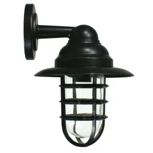 Cage Pier Exterior Wall Light IP44 Antique Bronze by Lighting Inspirations, a Outdoor Lighting for sale on Style Sourcebook