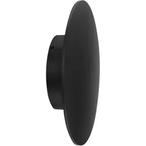 Calibo Emu Medium Round LED Wall Light Black by Calibo, a Outdoor Lighting for sale on Style Sourcebook