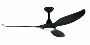 Eglo Noosa 60" DC Indoor/Outdoor Ceiling Fan With LED Light and Remote Control Black by Eglo, a Ceiling Fans for sale on Style Sourcebook