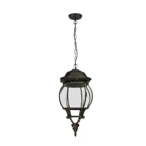 Flinders Antique Bronze Pendant Light Large Chain by Lighting Inspirations, a Pendant Lighting for sale on Style Sourcebook