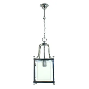 Chrome Michigan Lantern Pendant Light 1 Light by Lighting Inspirations, a Pendant Lighting for sale on Style Sourcebook
