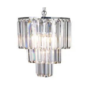 Celestial Waterfall Chandelier Crystal Pendant Light 4 Light by Lighting Inspirations, a Pendant Lighting for sale on Style Sourcebook