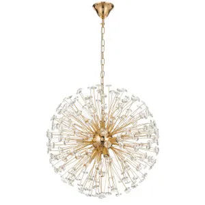 Telbix Lerida 9 Light Pendant Gold by Telbix, a Chandeliers for sale on Style Sourcebook